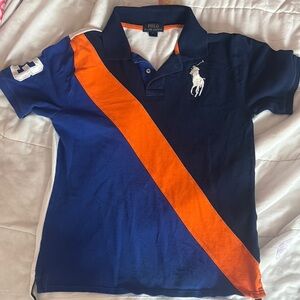 Ralph Lauren Blue and Orange Polo Shirt
